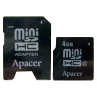  - Apacer Mini SecureDigital HC card 4GB